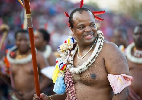 An undated image of King Mswati III of Swaziland, Africa's last absolute monarch (file image)