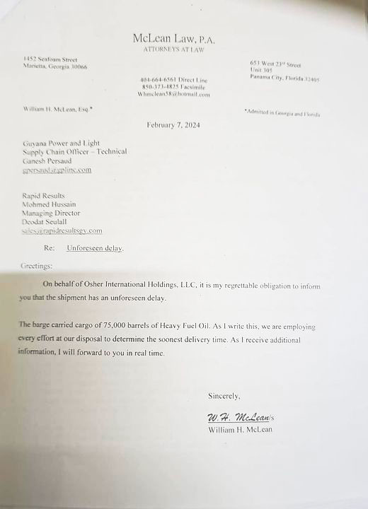 McLean Law letter to GPL