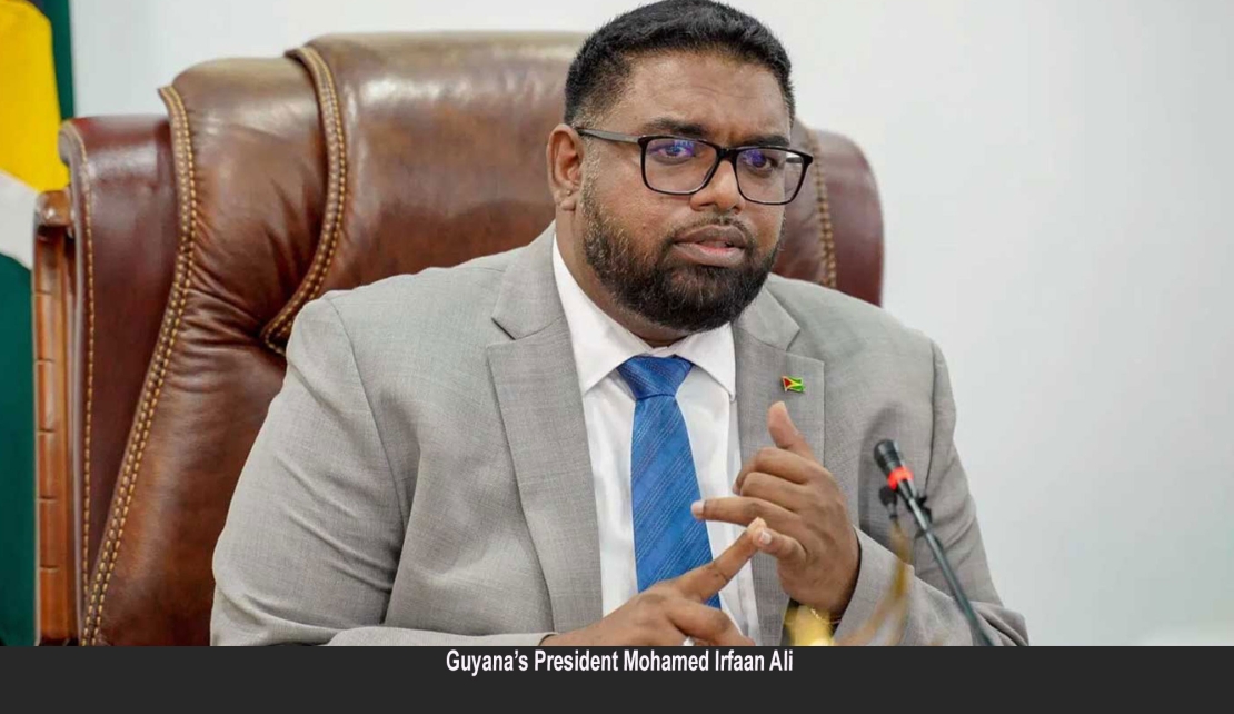 Guyana's President and leader of the People's Progressive Party Civic, Mohamed Irfaan Ali
