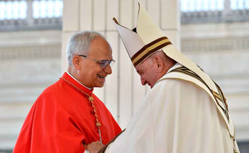 Pope Francis appoints Robert Francis Prevost as new cardinal at St. Peter's Square on September 30, 2023 in Vatican City.