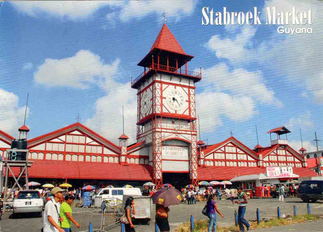 Stabroek Market in the heart of Georgetown Guyana, a feature of high financial activity in the city.