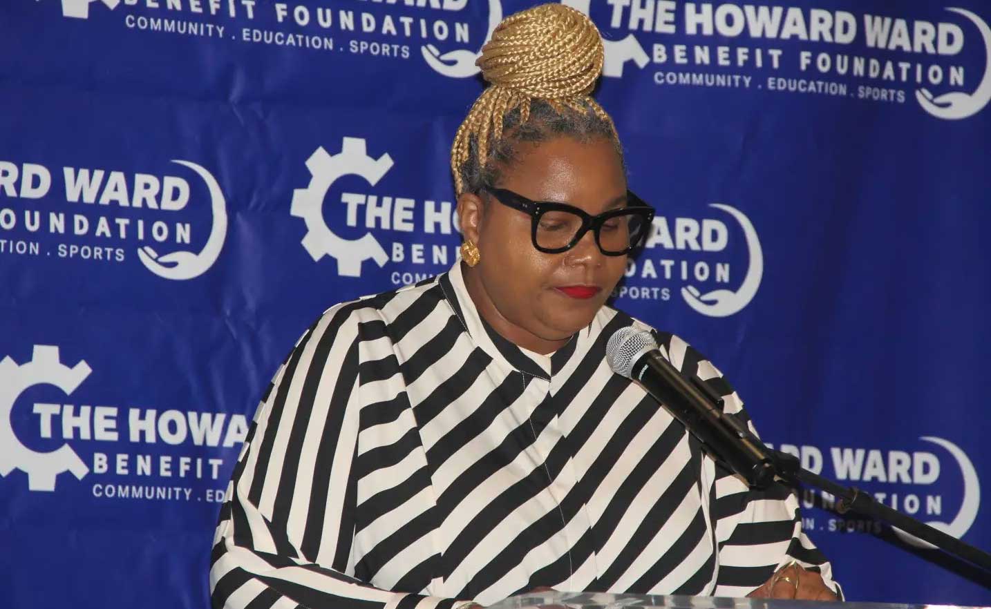 Chief Executiv e Officer of the Howard Ward Foundation, Miss Suzette Brown