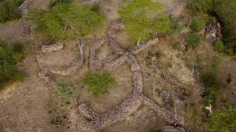  An aerial view of an ancient residential enclosure in Thulamela. Author supplied. 