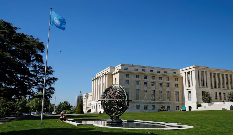 The United Nations European headquarters in Geneva, Switzerland.