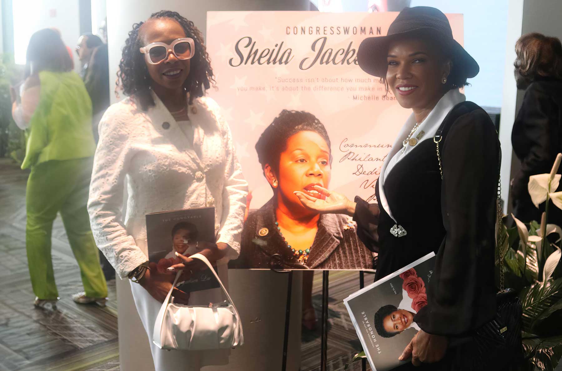 amaica’s Ambassador to the United States Her Excellency Audrey Marks along with US Congresswoman Yvette Clarke pay tribute to former US  Congressional Representative Sheila Jackson Lee at her funeral in Houston, Texas on Thursday August 1, 2024. Jackson Lee died July 19, a month-and-a-half after her office announced she had been diagnosed with pancreatic cancer.