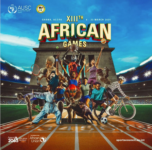 The 13th African Games is being held in Ghana from March 8 to 23, 2024.