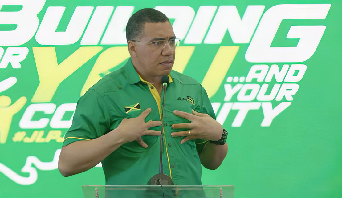 Prime Minister Andrew Holness at the Montego Bay Convention Centre on February 1, where the date for local government elections were announced.