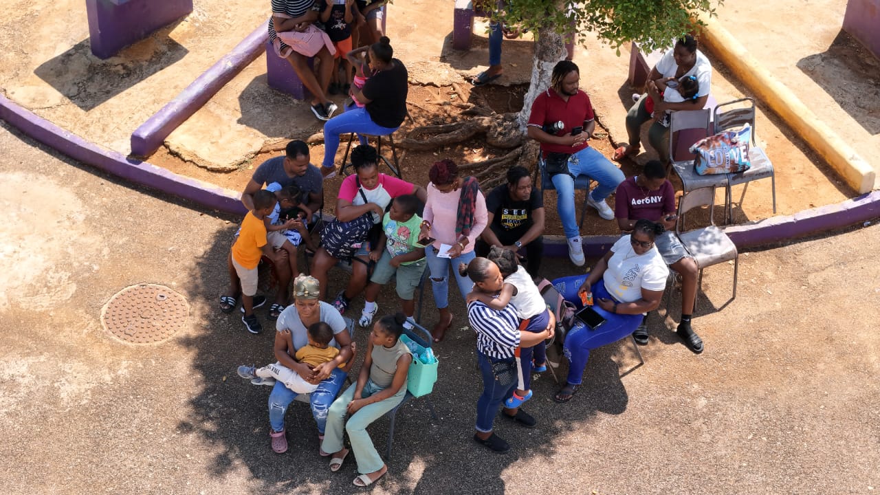 A small section of the parents and children who sought diagnostic help from this ground breaking expo which has exposed the serious nature of the autism challenge facing Jamaica.