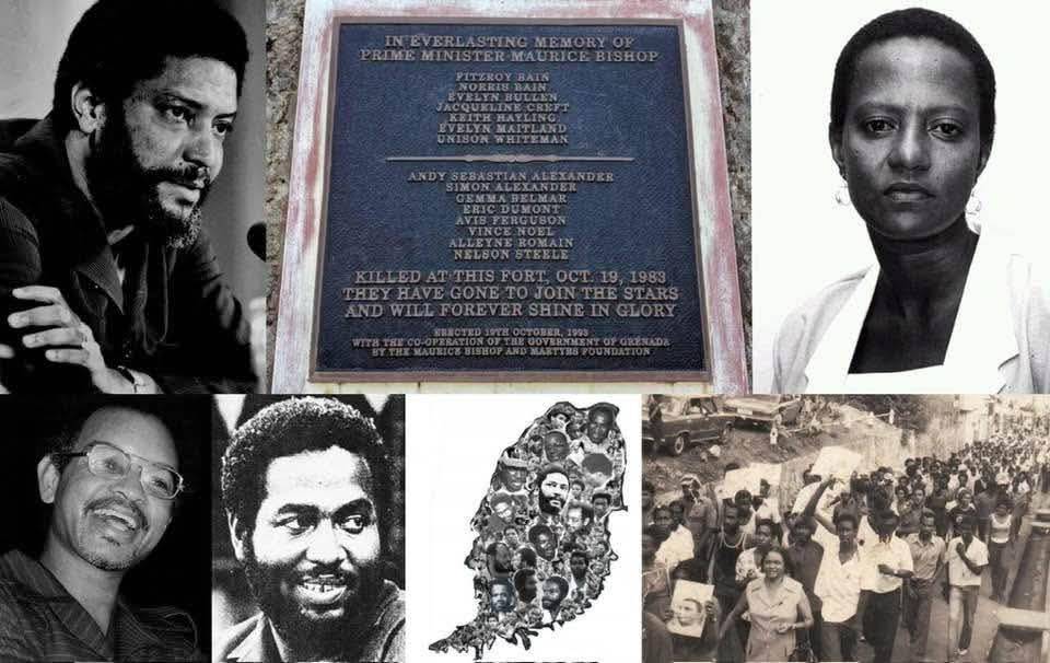 On 19 Oct 1983, Grenadian political leader Maurice Bishop, Fitzroy Bain, Norris Bain, Jacqueline Creft, Vincent Noel, Unison Whiteman, and others were executed by soldiers loyal to his deputy, Bernard Coard | (Facebook image)