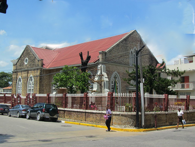 The Montego Bay Baptist Church on Market Street, Montego Bay, was destroyed by members of the Colonial Church Union on February 8, 1832 at noon.