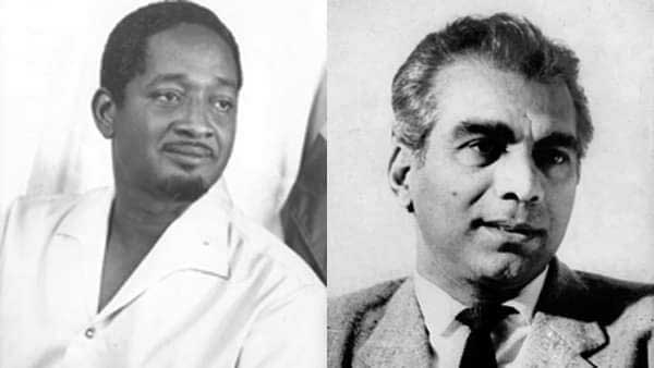 Linden Forbes Sampson Burnham of the PNC and Dr. Cheddi Jagan of the PPP