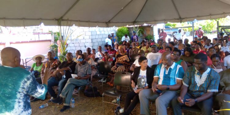 Another section of the audience, listening to the address of Hamilton Green, marking the event to honour Cudjoe McPherson August 6, 2023