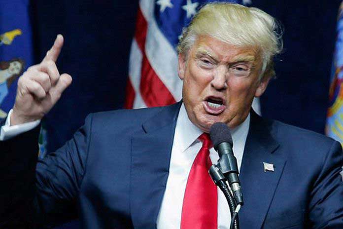 United States president Donald Trump 