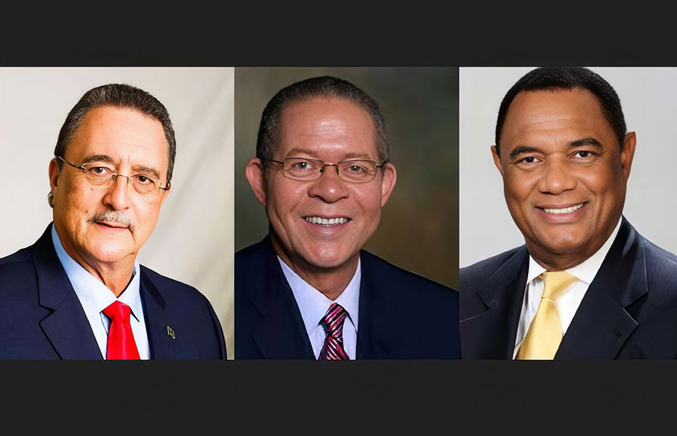 The Eminent Persons group are former St. Lucia Prime Minister  Dr. Kenny Anthony, chair; former Jamaica prime minister Bruce Golding and former prime minister of the Bahamas, Perry Christie.