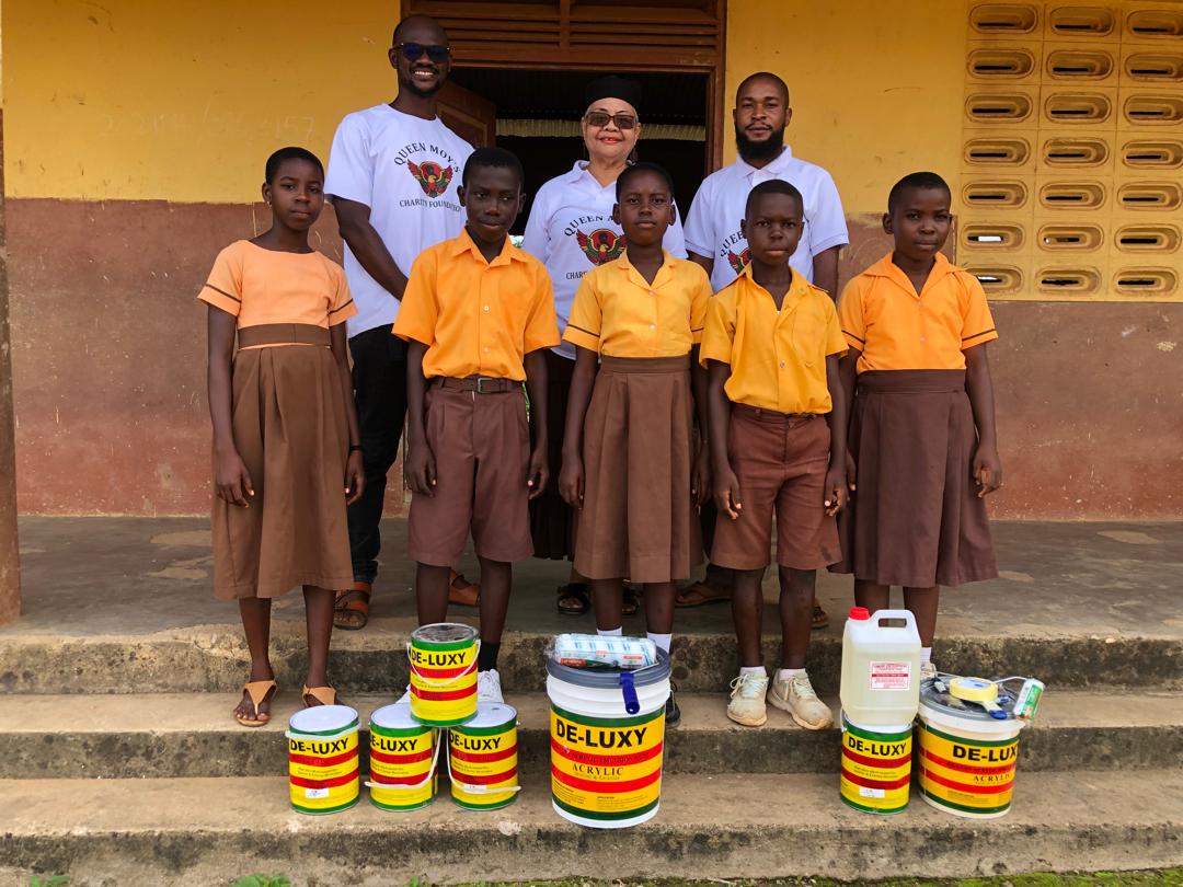 Naa Moy has mobilized the children and their parents to help in transforming the learning environment.