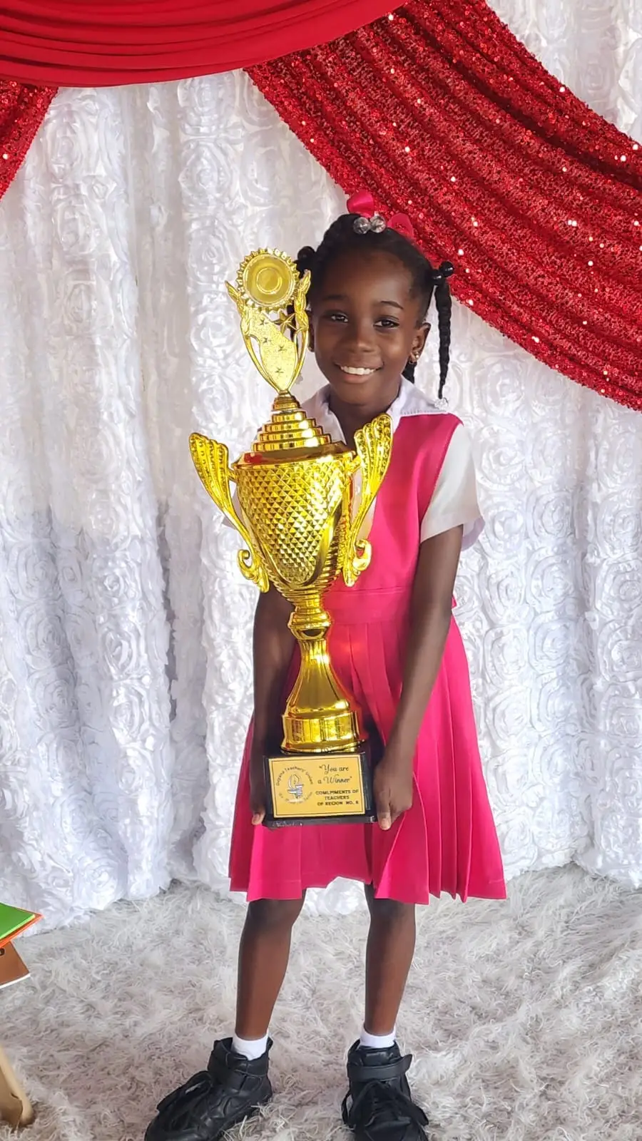 Eight-year-old Ezeka Minty who was kicked out of the national Mashramani Calypso Competition, by Guyana's Ministry of Education for her calypso song.