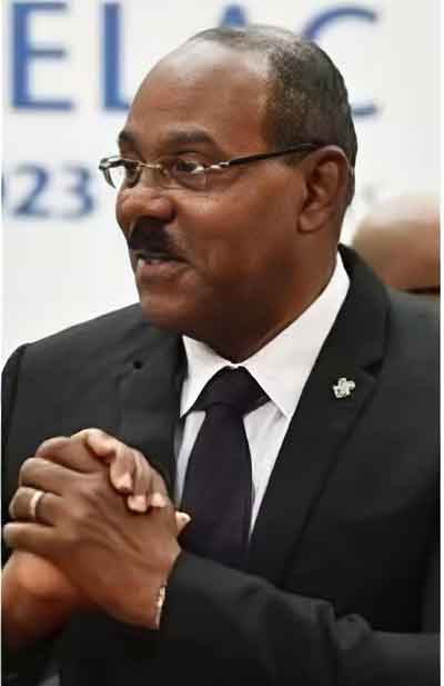 Prime Minister Gaston Browne Frustrated by his inability to get the sales agreement from the CDB.