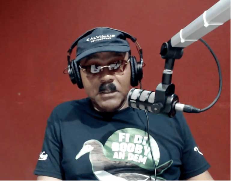 Gaston Browne on his Saturday morning radio programme