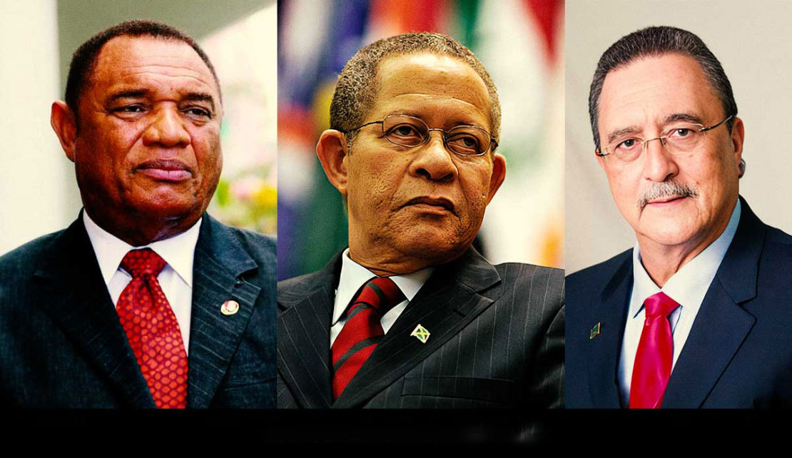 The CARICOM Eminent Persons Group (EPG) From left: Former Prime Minister of the Bahamas Perry Christie, Former Prime Minister of Jamaica Bruce Golding and Former St. Lucia Prime Minister Dr. Kenny Anthony