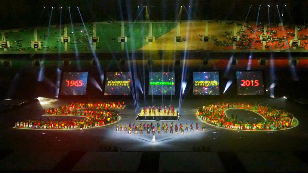 The opening ceremony of the 11th African Games in Brazzaville.