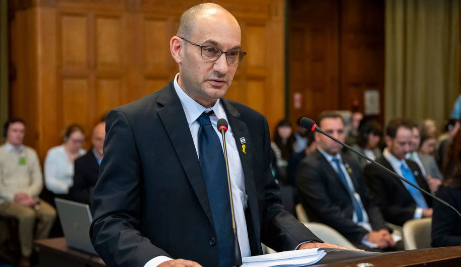  © ICJ/Wendy van Bree | Co-agent of Israel, Gilad Noam, at the public hearings in the case South Africa v. Israel at the ICJ.