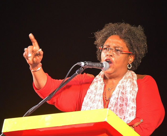 Prime Minister and leader of the Barbados Labour Party, BLP, Mia Mottley