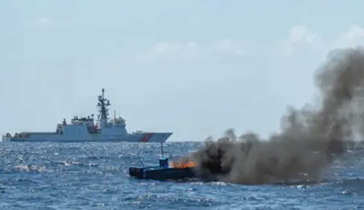 United States Missile Strike on a boat in Venezuelan waters.