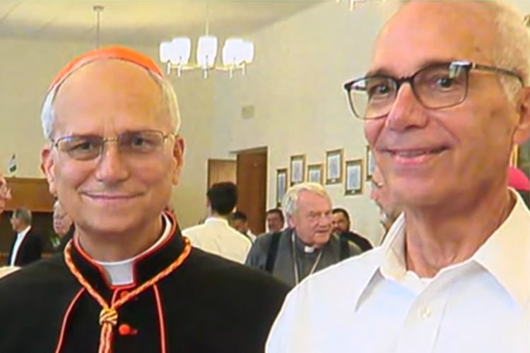 Pope Leo XIV and his brother John Prevost. Credit :ABC News