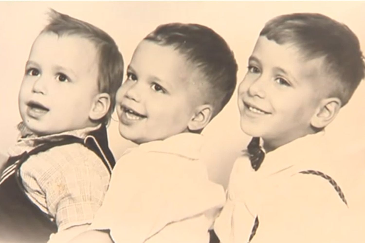 Pope Leo XIV and his two brothers Louis Prevost and John Prevost. ABC News