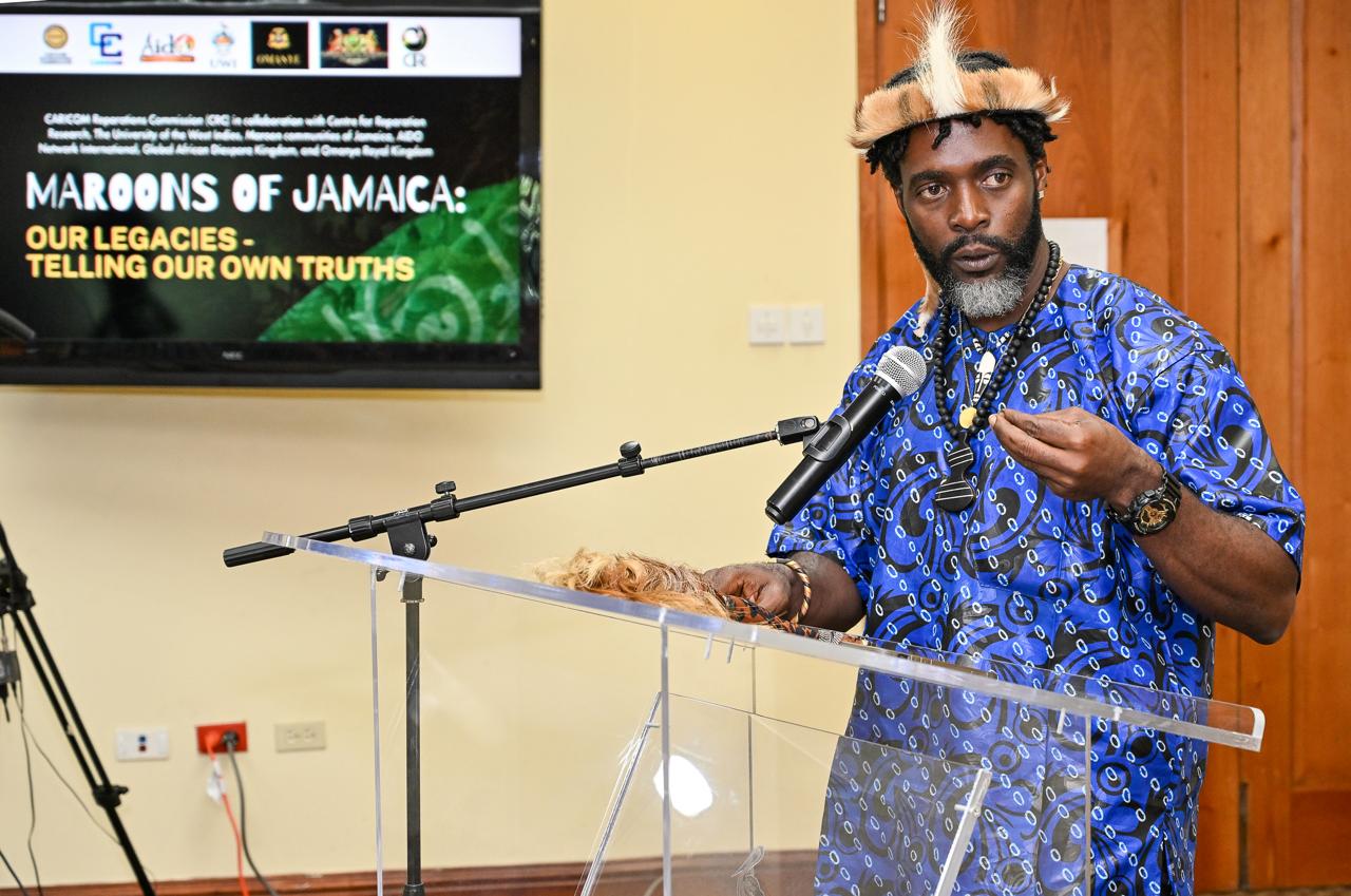 Chief Richard Currie of the Accompong Maroons in St. Elizabeth 