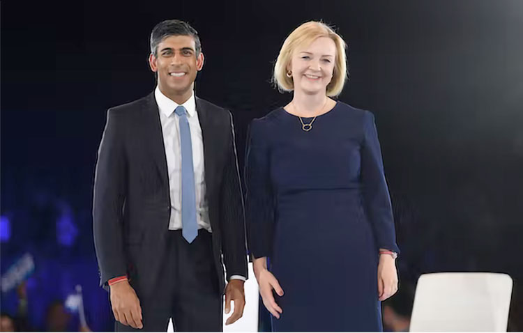  After Conservative MPs narrowed the pool down, Conservative party members chose between former chancellor Rishi Sunak and foreign secretary Liz Truss for their next leader. Neil Hall / EPA-EFE 