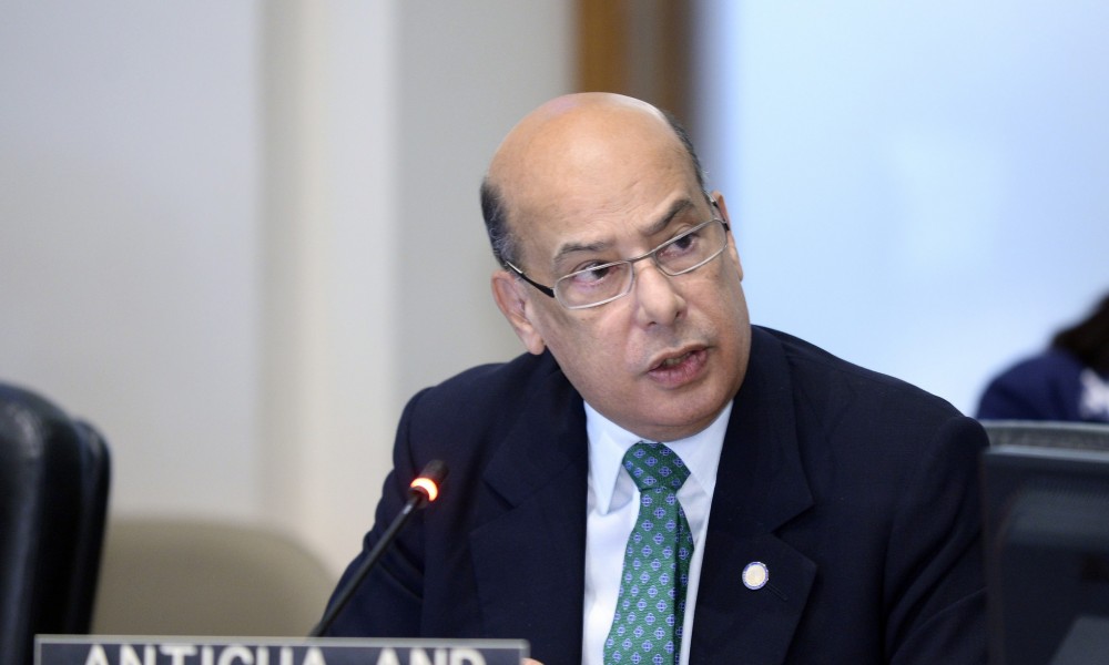 Antigua and Barbuda's Ambassador Sir Ronald Sanders who had been meeting with US authorities in respect of amendments the CIP Programme