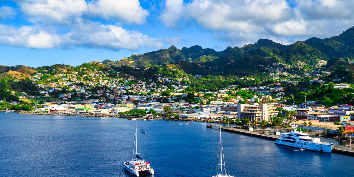 Kingstown Harbour on St. Vincent 