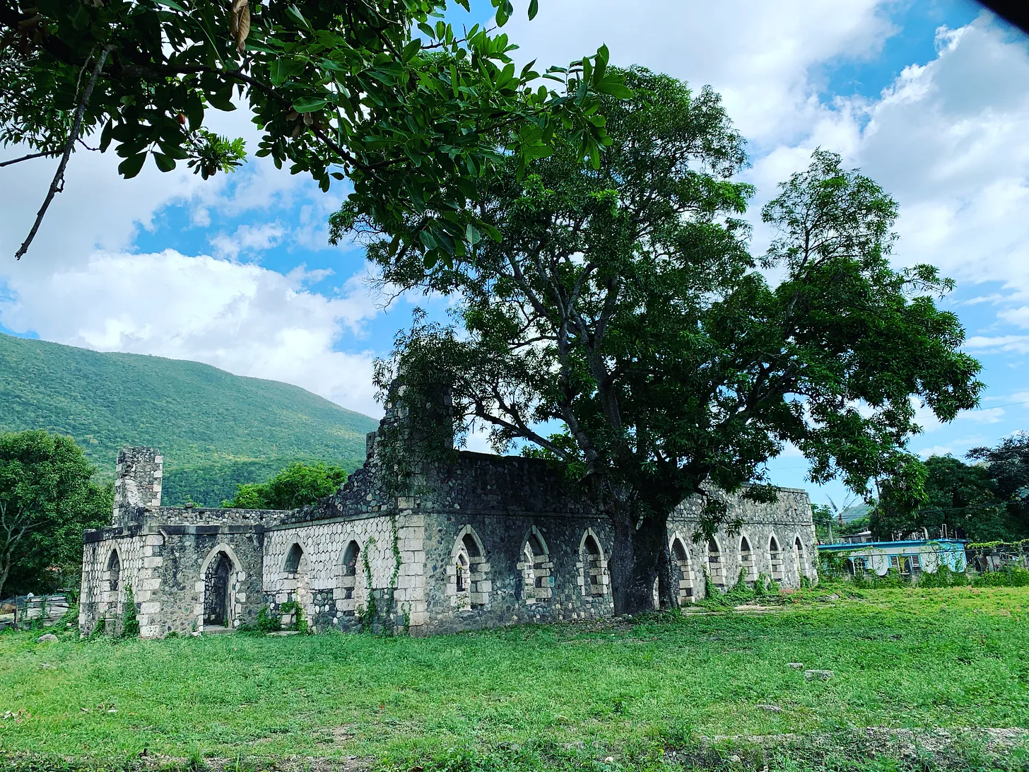 Alexander Bedward's massive stone walled church located on the banks of the Hope River in August Town, St. Andrew.