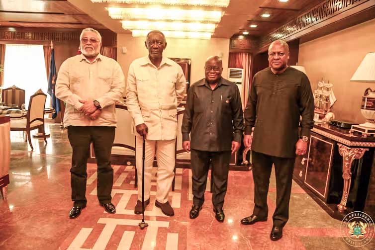  Jerry Rawlings, John Kufuor, Nana Akufo-Addo, John Mahama. Presidency, Ghana 