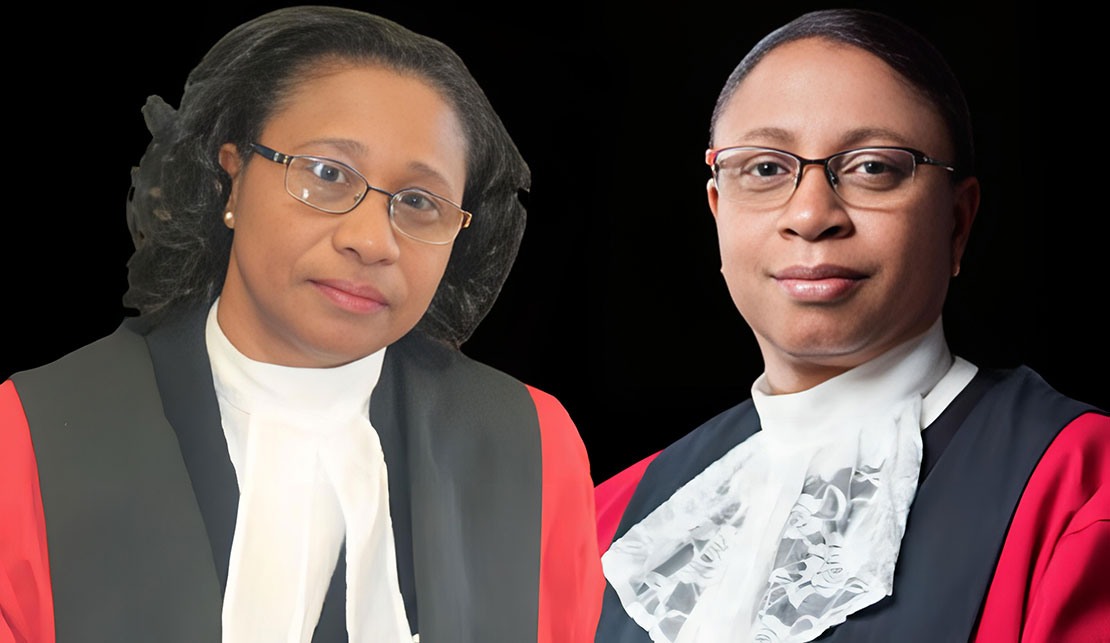 Since 2005 there has been no substantive appointment of Chancellor nor Chief Justice.The incumbent Justice Cummings-Edwards (left) was appointed acting Chancellor in 2016  while Justice Roxanne George-Wiltshire SC (right) acting Chief Justice in 2017.